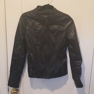 XS Faux Leather Moto Jacket